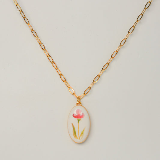 Collier - Coquelicot
